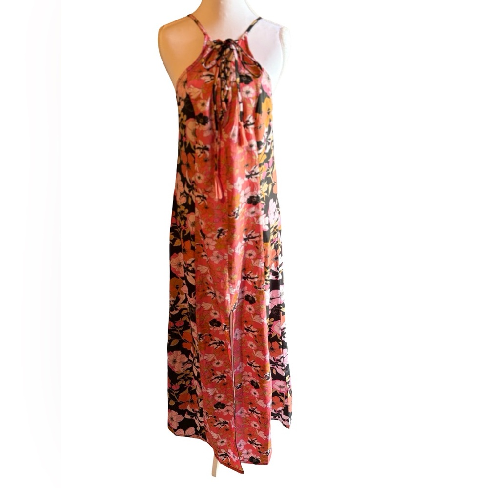 RAGA Coral Pink Floral Maxi Dress